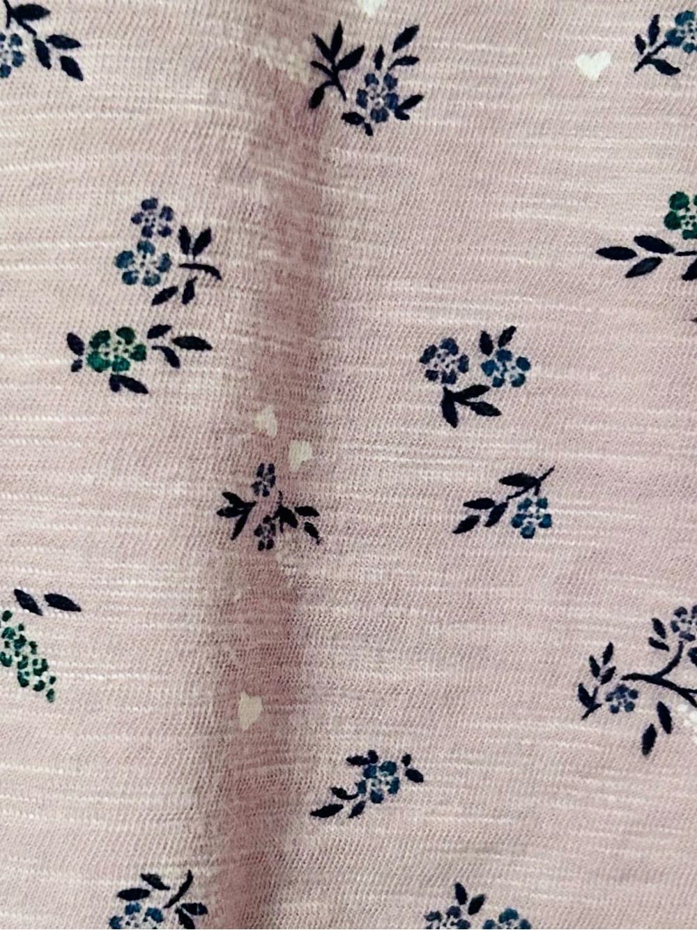 Old Navy Mauve Floral Short Sleeve Boxy Tee - Picture 4 of 6